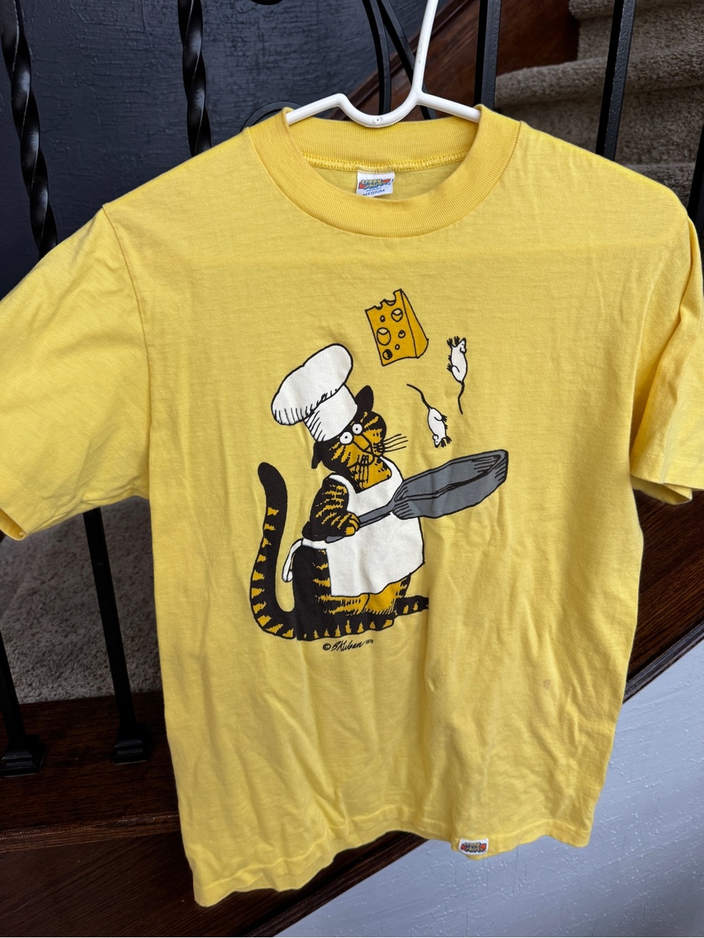 Vintage Rare Chef Cat B. Kliban Crazy Shirts Hawaii Tee - Picture 3 of 13